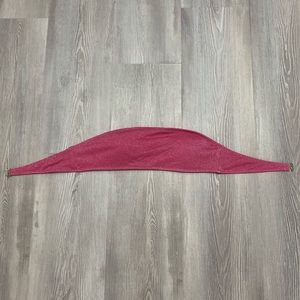 NWOT shein medium pink sparkly bandeau bikini top